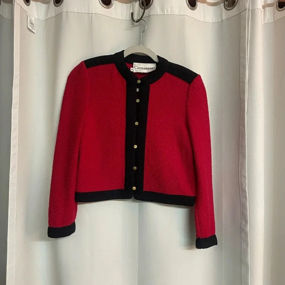 Vintage Castleberry cardigan Jacket size 6 - Picture 1 of 7